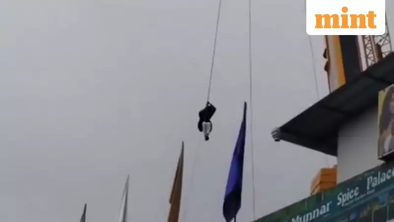 Tourists Stranded Mid-Air for 1.5 Hours at Munnar Sky Dining Restaurant