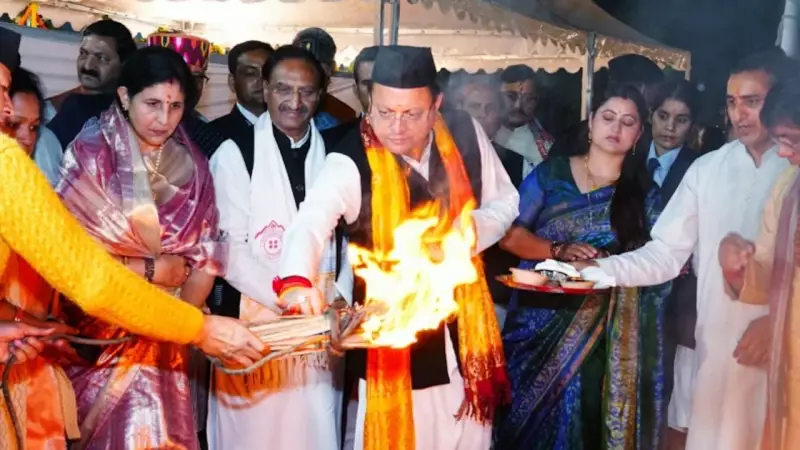 Uttarakhand CM Dhami Hosts Unique Budhi Diwali Celebration at Official Residence