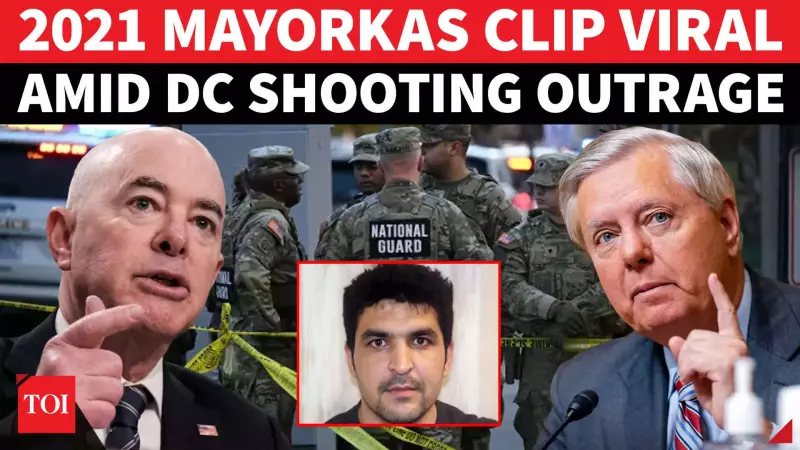 Viral 2021 Clip Haunts Mayorkas as Afghan Evacuee Shoots Guards