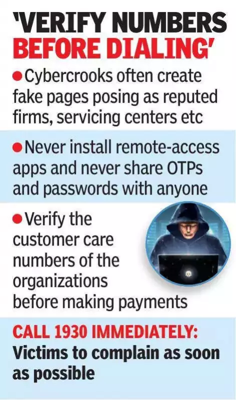 Vizag Loses ₹32 Lakh to Fake Customer Care Scams