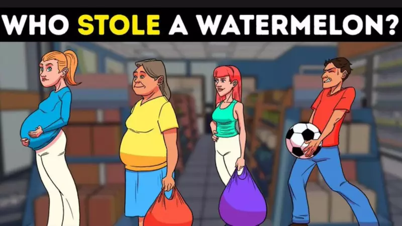 Watermelon Heist Mystery: Can You Spot the Thief in the Supermarket?
