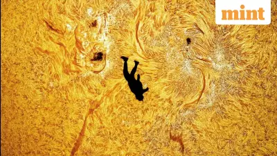 Astrophotographer Captures Skydiver Falling Past Sun in Cosmic Illusion