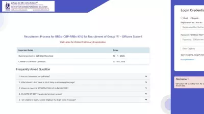 IBPS RRB Prelims Admit Card 2025 Released: Download Steps Inside