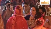 Ambanis Attend Nathwani Wedding at Jio World Centre in Mumbai