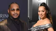 Carmelo and La La Anthony reunite courtside for son Kiyan's Syracuse game