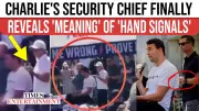 Charlie Kirk's Ex-Security Chief Debunks Hand Signal Conspiracy Theories