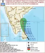 Cyclone Ditwah Crawls Towards Chennai, Red Alert Issued for Coastal TN