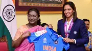 Historic Moment: Women's T20 World Cup Champions Meet PM Modi, Present Jersey to President Murmu
