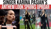 Karina Pasian's NFL Madrid Anthem Outfit Sparks Fan Debate | WATCH