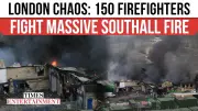 Massive Southall Warehouse Fire: 150 Firefighters Battle Blaze in London