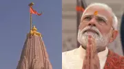 PM Modi Hoists Saffron Flag at Ram Temple, Marking Historic Milestone