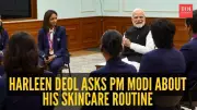 PM Modi Stumped by Harleen Deol's Skincare Question - Watch the Hilarious Moment!