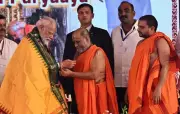 PM Modi Visits Udupi Sri Krishna Mutt, Dedicates Golden Kanaka Kavacha
