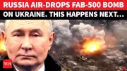 Putin's Hypersonic Fury: Russia's FAB-500 Bomb Obliterates Ukrainian Positions in Donetsk | TOI Video