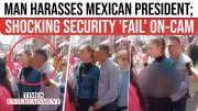 Shocking Moment: Mexican President Claudia Sheinbaum Groped in Public; Security Under Scrutiny | TOI Video
