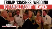 Trump Crashes Mar-a-Lago Wedding, Talks About Getting Into Heaven