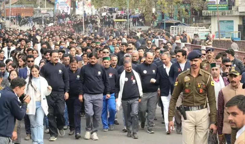 CM Sukhu Leads Massive Anti-Chitta Walkathon in Dharamshala, Vows to Crush Drug Mafia