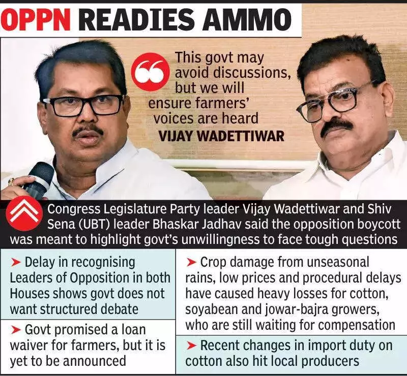 Maharashtra Winter Session: Opposition Boycotts Over Farmer Distress, Loan Waiver Delay