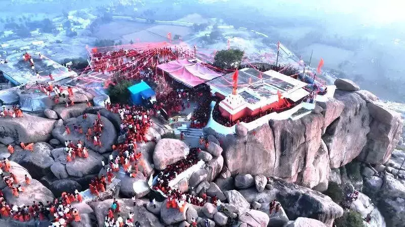 Over 2 Lakh Devotees Gather at Anjanadri Hills for Hanuma Mala Dissolution