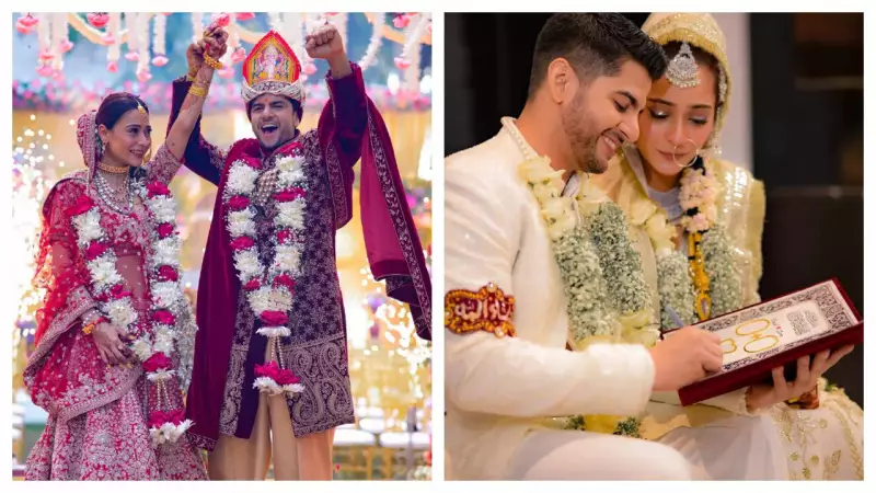 Sara Khan Weds Krish Pathak in Dual Hindu-Muslim Ceremony; Shares Stunning Photos