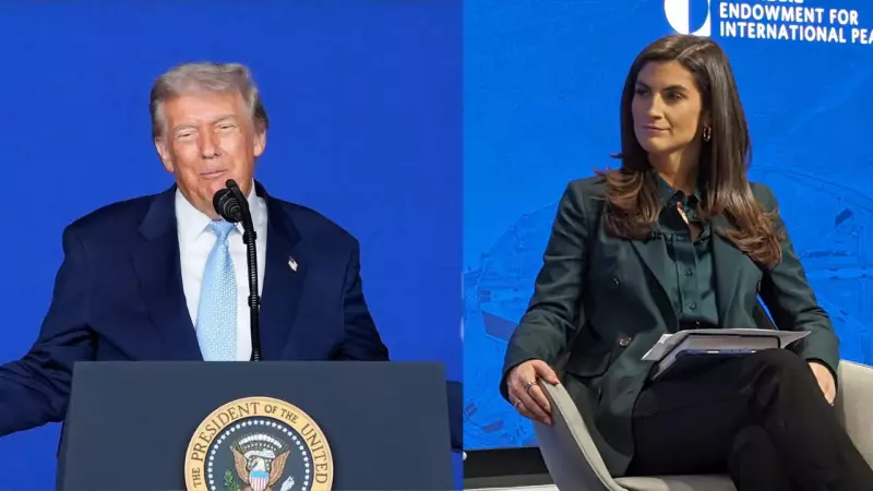 Trump Slams CNN's Kaitlan Collins Over Ballroom Query, Misspells Her Name