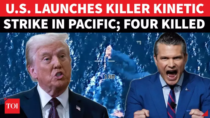 US Pacific Strike Kills 4 on Drug Vessel, Congress Questions Legality