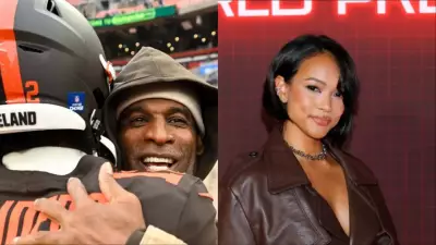 Deion Sanders & Karrueche Tran Cheer for Shedeur Sanders at Browns Game