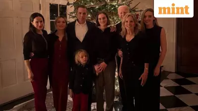 Joe Biden's Christmas Photo Sparks Buzz: Hidden in Back as Hunter Takes Center Stage