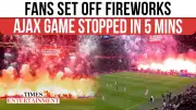 Ajax vs Groningen Match Abandoned After Fireworks Chaos in Stadium