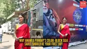 Ananya Panday's Rs 26,800 Kshitij Jalori Saree is Perfect Haldi Outfit