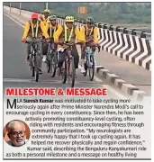 At 70, Bengaluru MLA Suresh Kumar Cycles 702km to Kanyakumari After Rare Illness