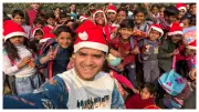 Bigg Boss 19's Mridul Tiwari Spreads Christmas Cheer Among Noida Kids