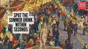 Can You Spot the Summer Drink in This Christmas Market? 12-Second Brainteaser