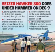 ED to Auction Seized Hawker 800 Aircraft in Hyderabad's Falcon Group Scam on Dec 9