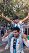 Father-Son Duo's Heartwarming Excitement Before Seeing Messi Goes Viral