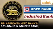 HDFC Bank Gets RBI Nod To Raise IndusInd Stake To 9.5%