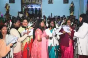 Indore's Christmas Night: Over 1,500 Gather at Red Church for Midnight Mass