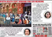 Kolkata Sees Rush for Birth, Death Certificates Ahead of SIR Hearing