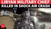 Libyan Army Chief's Jet Crashes in Turkey: CCTV Captures Fatal Moment
