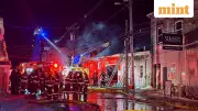 Major Fire Engulfs Portland's Custom House Wharf, Roof Collapses