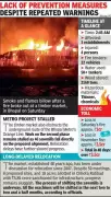 Massive Fire Engulfs Bhopal Timber Market, 22 Fire Tenders Battle Blaze