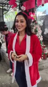 Mimi Chakraborty Brings Festive Glamour to Kolkata Christmas Event