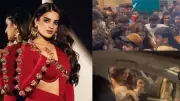 Nidhhi Agerwal Mobbed at 'Raja Saab' Song Launch in Hyderabad, Left Distressed