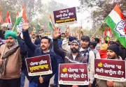 Punjab Youth Congress Stages Statewide Protests Over Law & Order Collapse Under AAP Govt