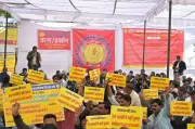 Rajasthan Govt Employees Protest in Jaipur Over 1.25 Lakh Vacancies, Salary Issues