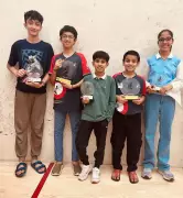 Rajasthan Squash Academy Dominates CCI Western India Championship with 5 Medals