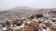 Saudi Arabia's Almond Mountain Turns White: Rare Heavy Snowfall Stuns World