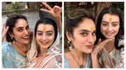 Shrutika Arjun & Chahat Pandey Seek Blessings at Shirdi Sai Baba Temple Post Bigg Boss 18