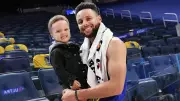 Stephen Curry's Son Canon, 7, Steals Show With Viral Dribbling Skills During NBA Game