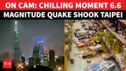 Strong Earthquake Shakes Taiwan, Buildings Sway in Taipei | Chilling Footage